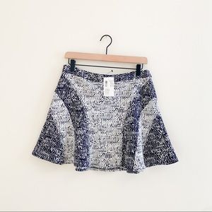 NWT Derek Lam 10 Crosby Indigo Flare Mini Skirt